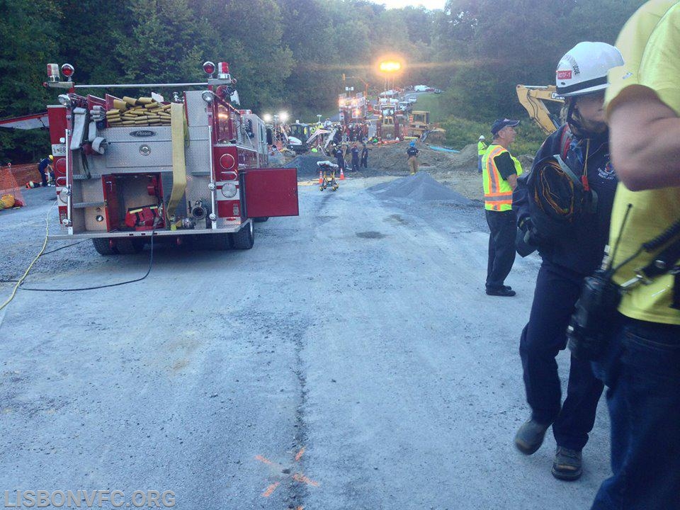 9/24/2013 P45 Assists on Trench Rescue in New Market