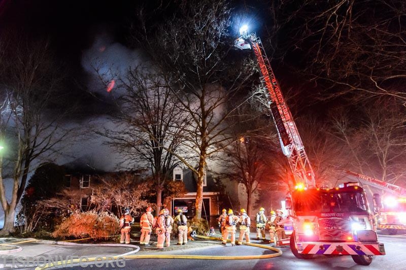 1/22/2018 House Fire 10300 Block Kingsbridge Rd Ellicott City (E41 responded on the second alarm while transferring to Station 2) 