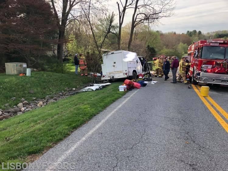 4/16/2019 MVC with Entrapment 3800 Block Mt. Airy Drive (The Shock Trauma Go Team responded to this incident)