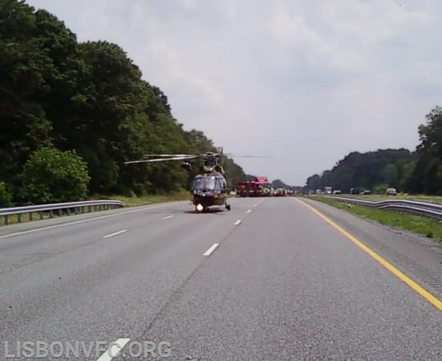 7/22/2009 MVC with Flyout on I-70 overpass over Rt. 97