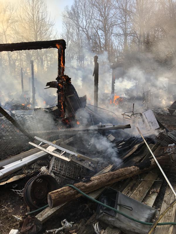 3/17/2019 Barn Fire 7700 Block Woodbine Rd