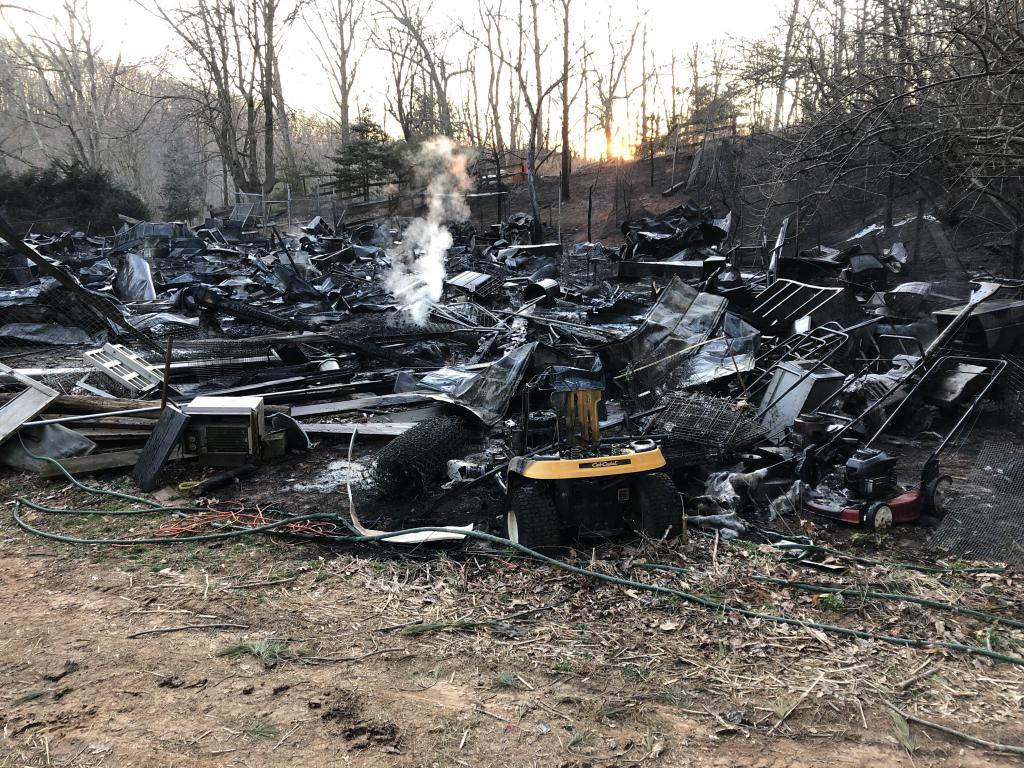 3/17/2019 Barn Fire 7700 Block Woodbine Rd