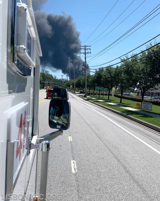 7/15/19 Barn Fire, 3000 Block Rt 97 in Glenwood