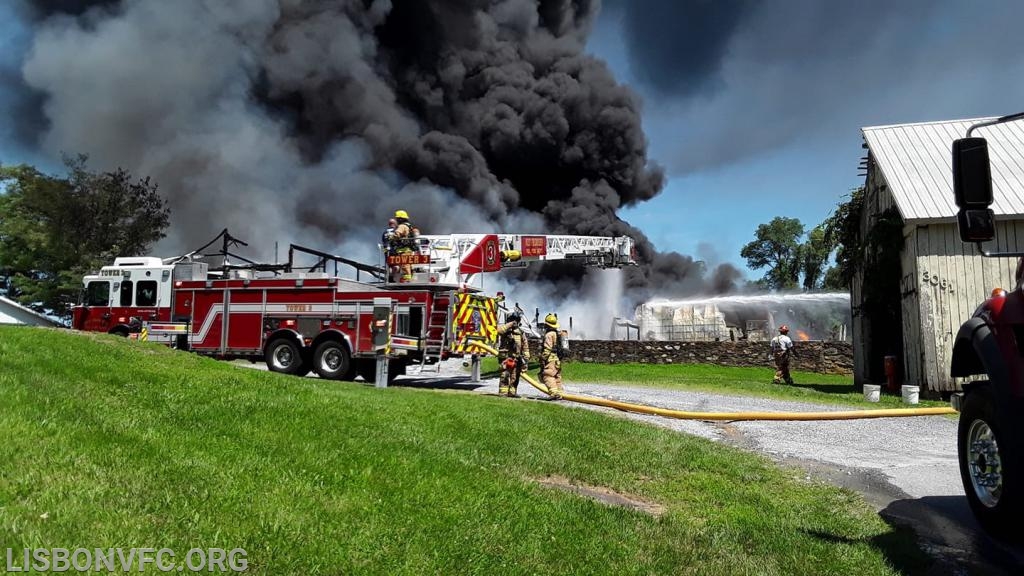 7/15/19 Barn Fire, 3000 Block Rt 97 in Glenwood