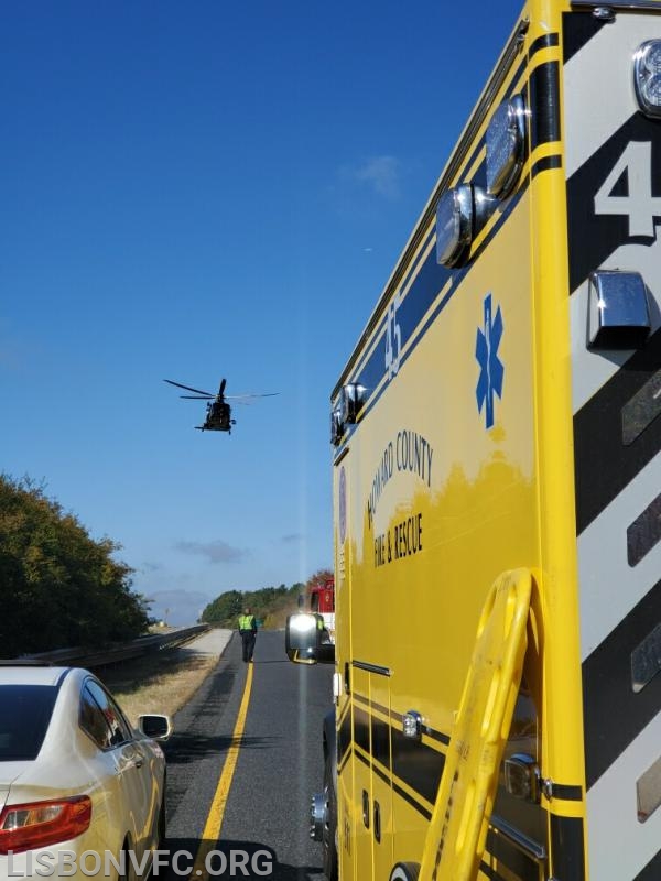 10/21/19 MVC Involving Tractor Trailer, I70 Westbound just West of Rt 94