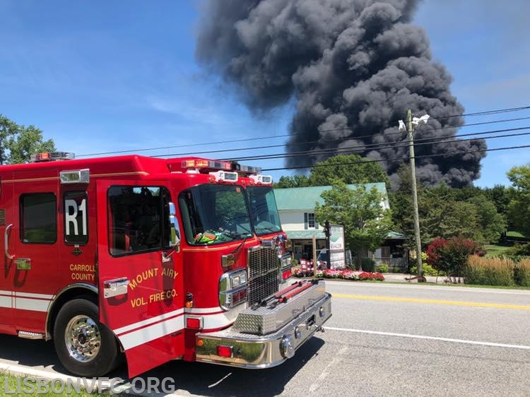 7/15/19 Barn Fire, 3000 Block Rt 97 in Glenwood