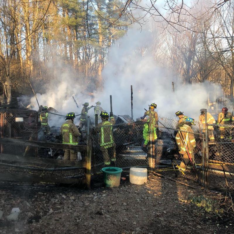 3/17/2019 Barn Fire 7700 Block Woodbine Rd