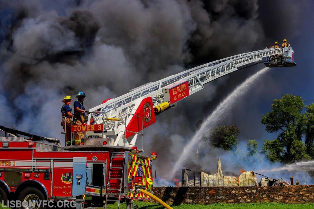 7/15/19 Barn Fire, 3000 Block Rt 97 in Glenwood