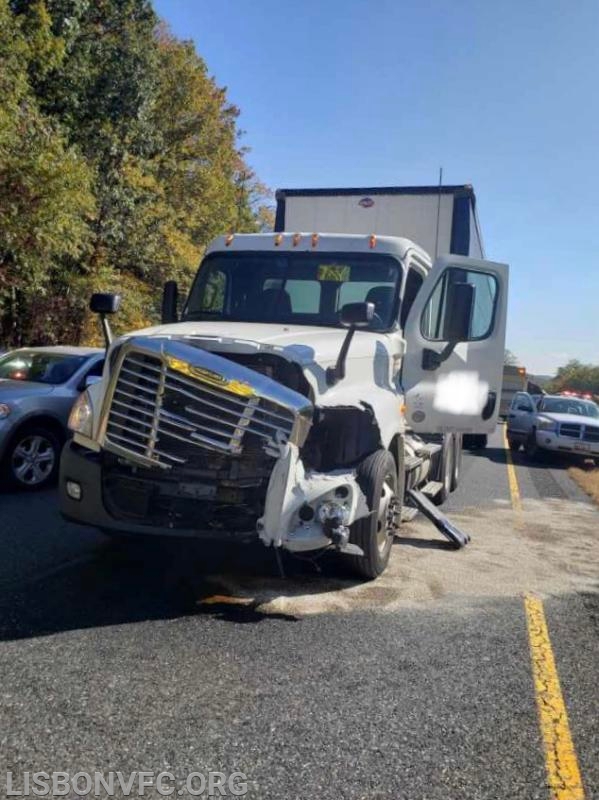 10/21/19 MVC Involving Tractor Trailer, I70 Westbound just West of Rt 94