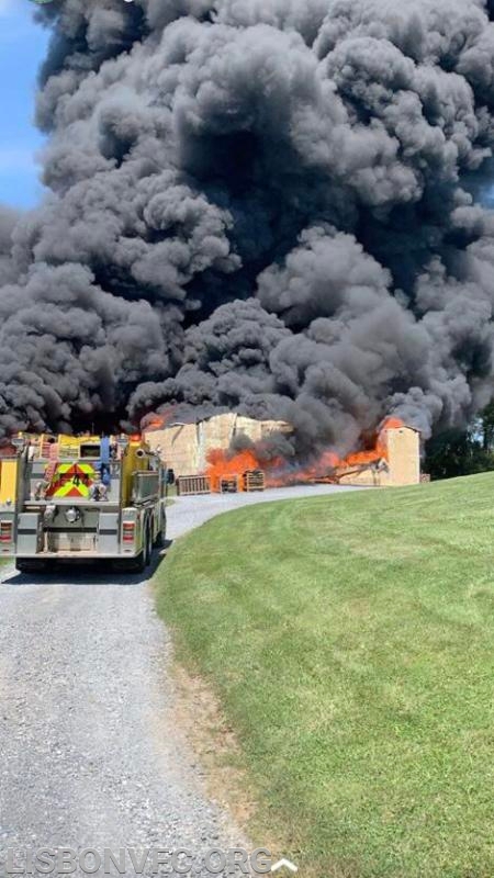 7/15/19 Barn Fire, 3000 Block Rt 97 in Glenwood