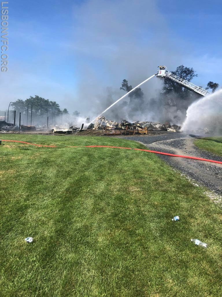 7/15/19 Barn Fire, 3000 Block Rt 97 in Glenwood