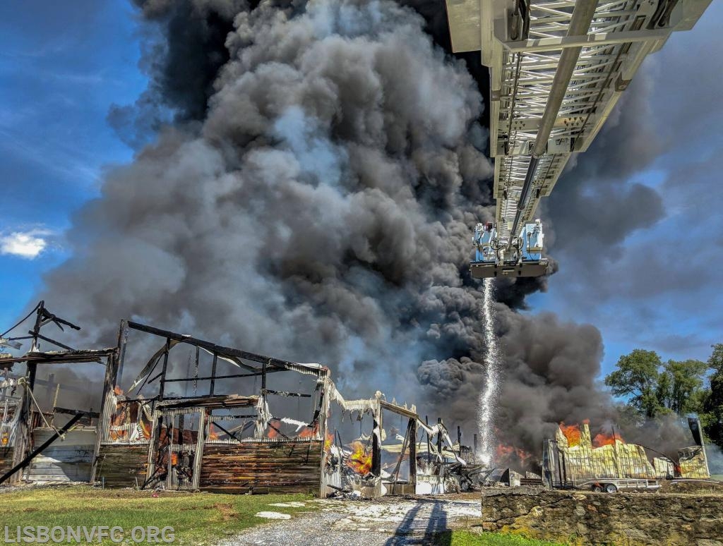 7/15/19 Barn Fire, 3000 Block Rt 97 in Glenwood