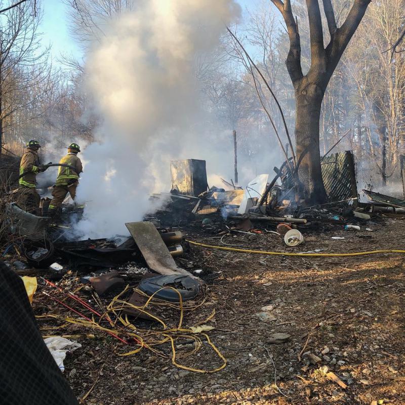 3/17/2019 Barn Fire 7700 Block Woodbine Rd