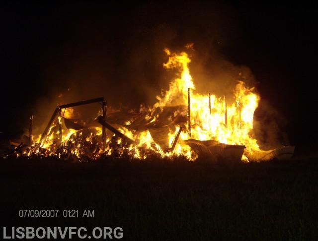 7/9/2007 Barn Fire Roxbury Rd