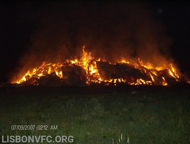 7/9/2007 Barn Fire Roxbury Rd