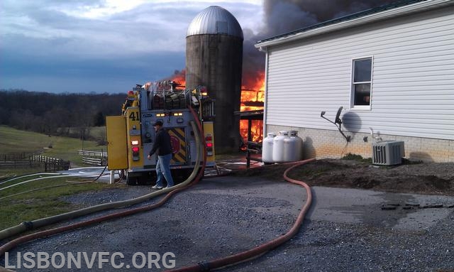 1/1/2012 Barn Fire 2100 Block Jennings Chapel Rd