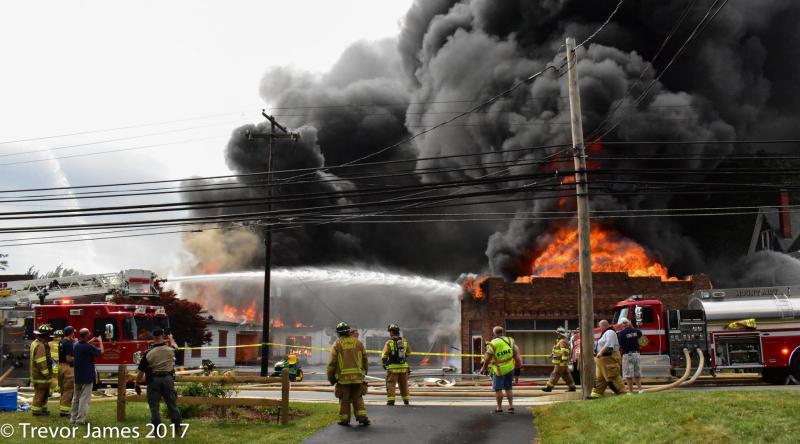 6/15/2017 Building Fire 1000 Block S Main St in Mt Airy