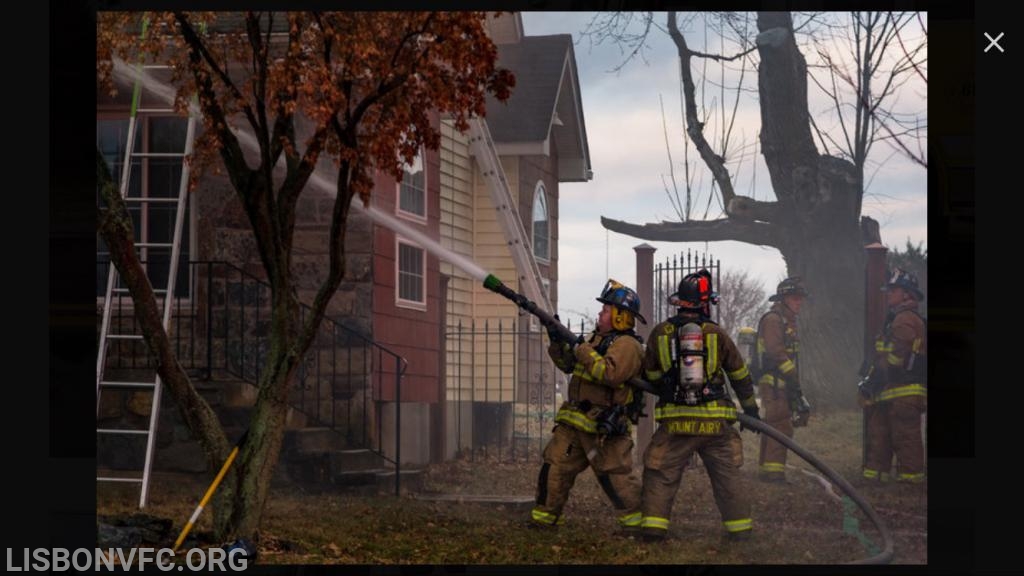 1/24/2018 House Fire Cabbage Springs Rd Mt. Airy