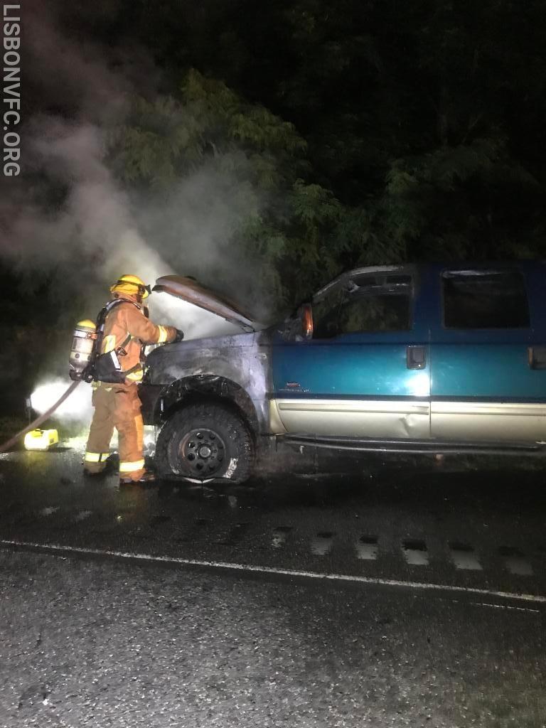 6/19/19 Pickup Truck Fire I-70 WB West of Woodbine Rd