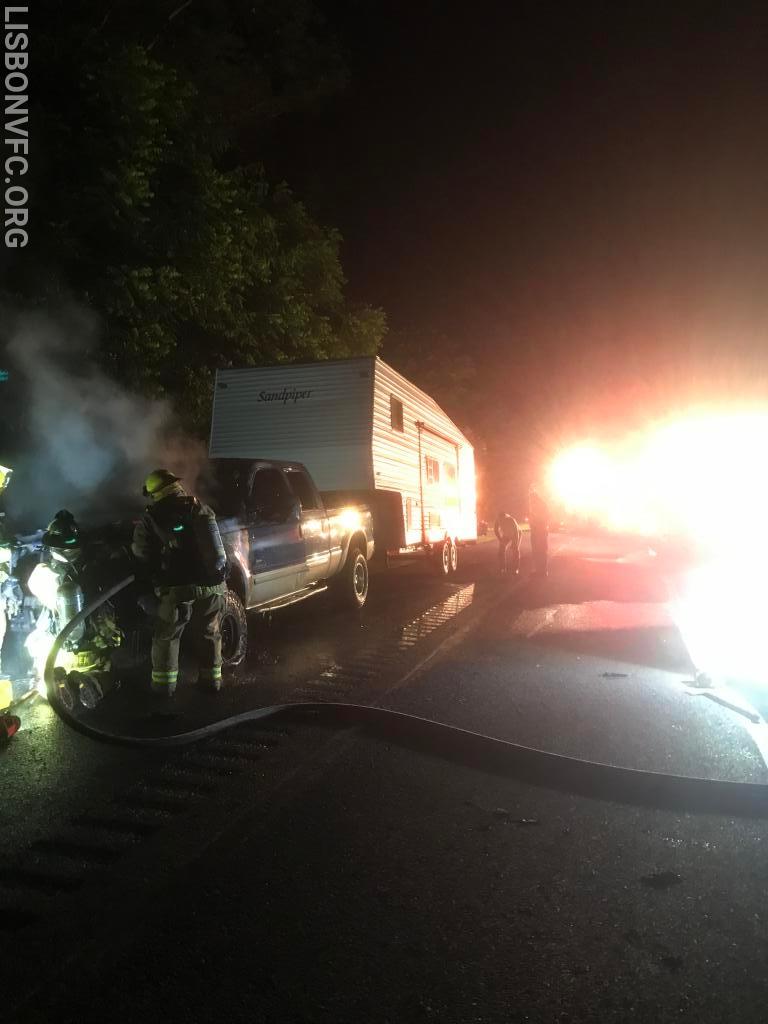 6/19/19 Pickup Truck Fire I-70 WB West of Woodbine Rd