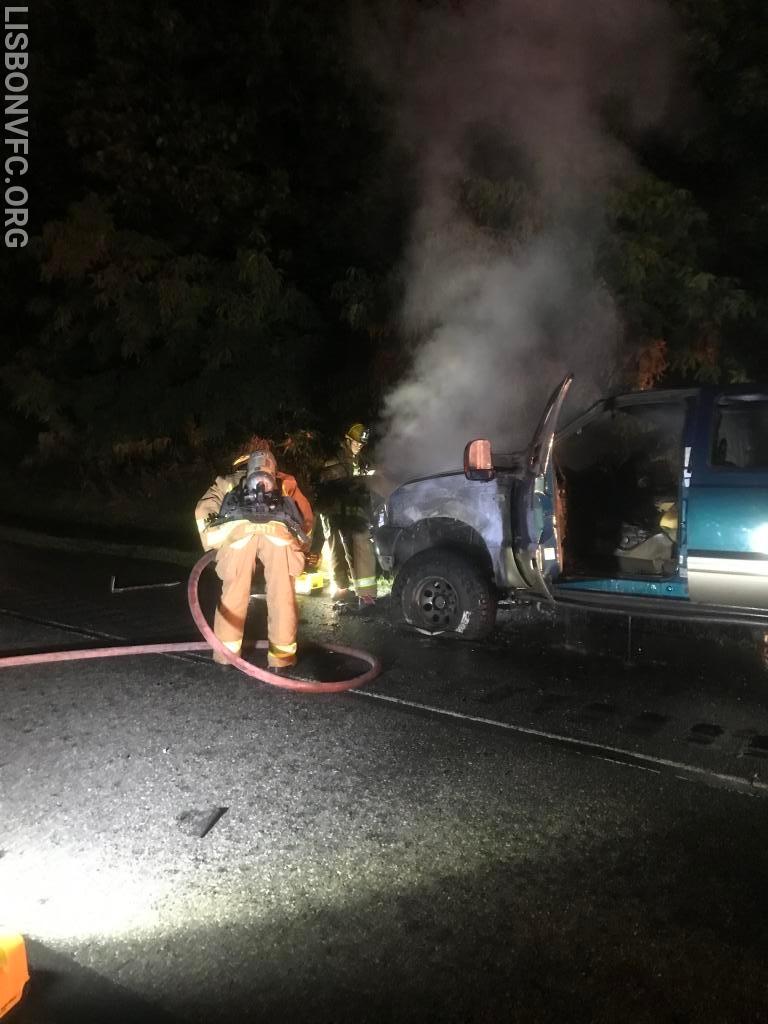 6/19/19 Pickup Truck Fire I-70 WB West of Woodbine Rd