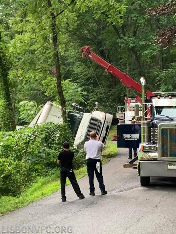 7/11/2019 Truck Rollover, Morgan Rd near the Railroad Tracks