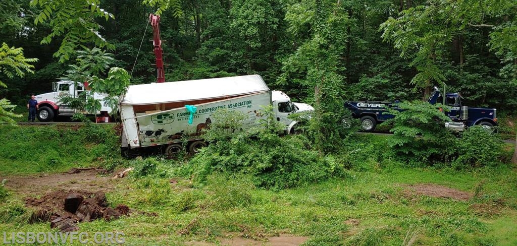 7/11/2019 Truck Rollover, Morgan Rd near the Railroad Tracks