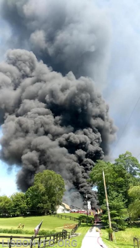 7/15/19 Barn Fire, 3000 Block Rt 97 in Glenwood