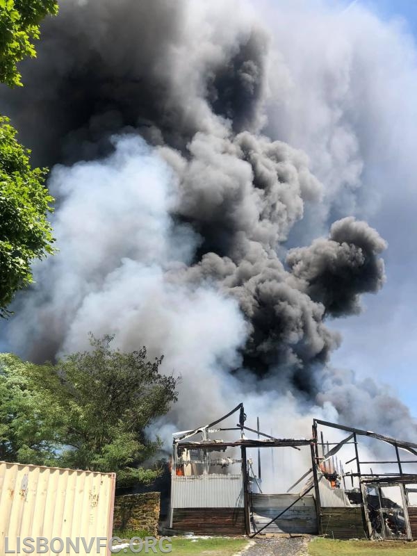 7/15/19 Barn Fire, 3000 Block Rt 97 in Glenwood