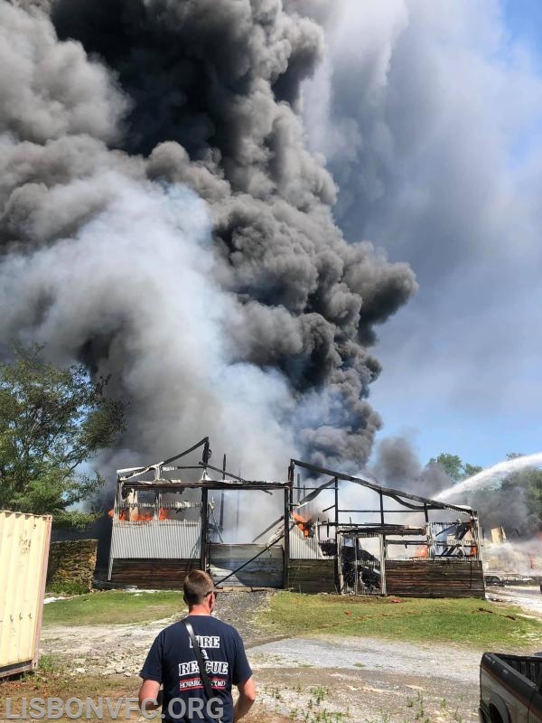 7/15/19 Barn Fire, 3000 Block Rt 97 in Glenwood