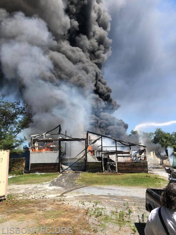 7/15/19 Barn Fire, 3000 Block Rt 97 in Glenwood