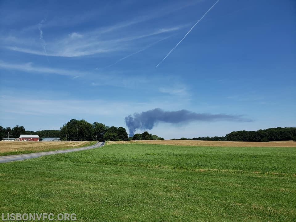 7/15/19 Barn Fire, 3000 Block Rt 97 in Glenwood