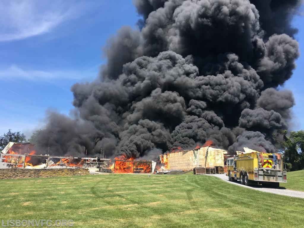 7/15/19 Barn Fire, 3000 Block Rt 97 in Glenwood