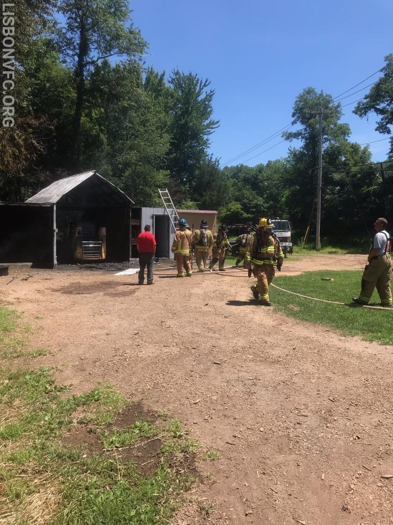 7/15/19 Shed Fire, 600 Block Long Corner Rd