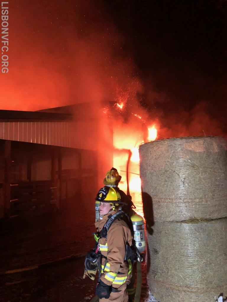 2/11/2019 Barn Fire West Watersville Rd