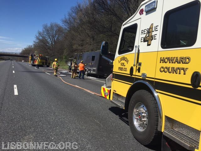 4/1/2016 Motorhome Fire on I-70