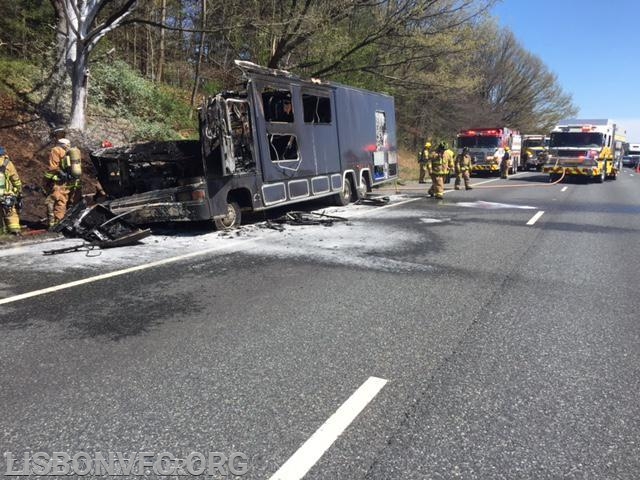 4/1/2016 Motorhome Fire on I-70