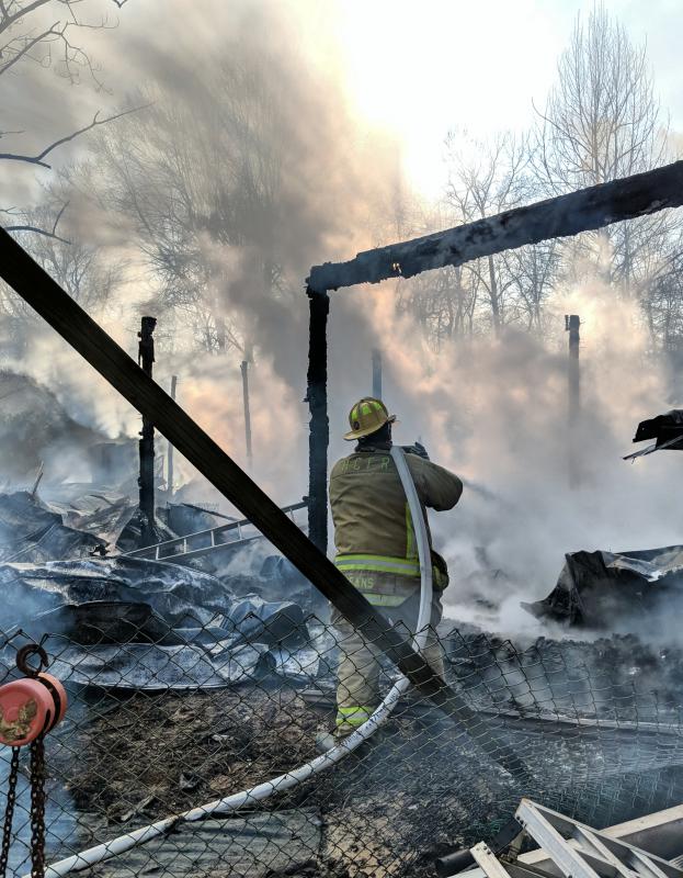 3/17/2019 Barn Fire 7700 Block Woodbine Rd