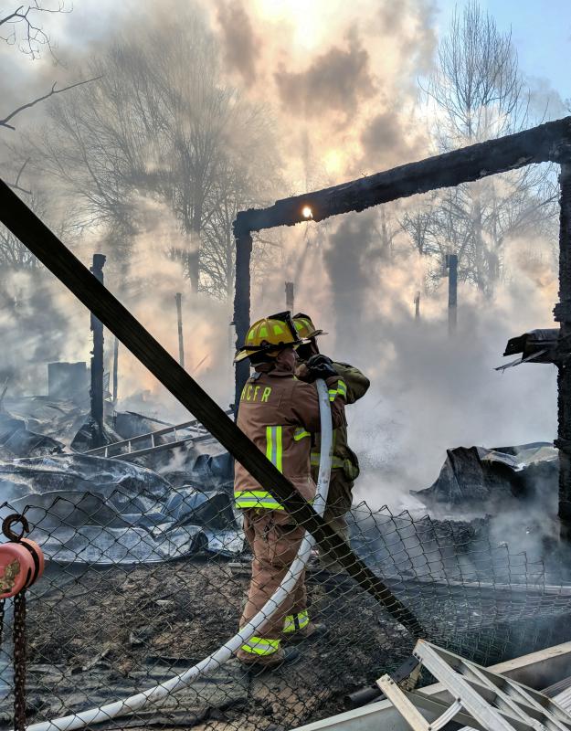 3/17/2019 Barn Fire 7700 Block Woodbine Rd