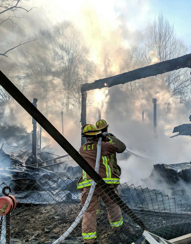 3/17/2019 Barn Fire 7700 Block Woodbine Rd