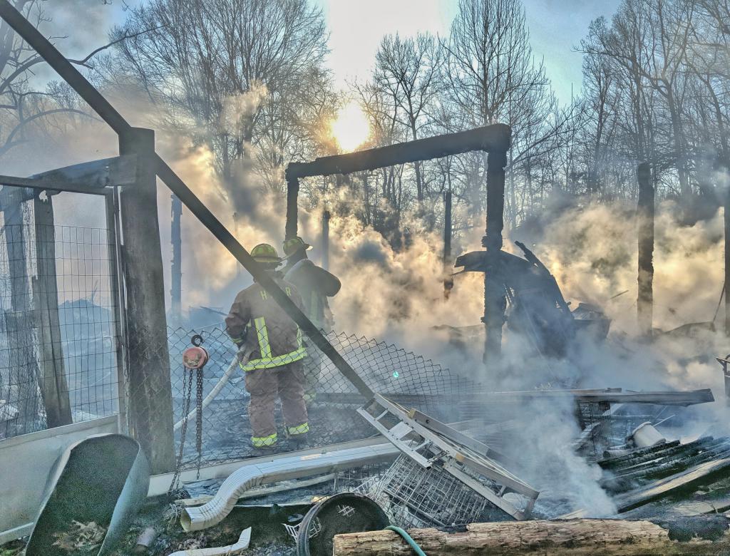 3/17/2019 Barn Fire 7700 Block Woodbine Rd