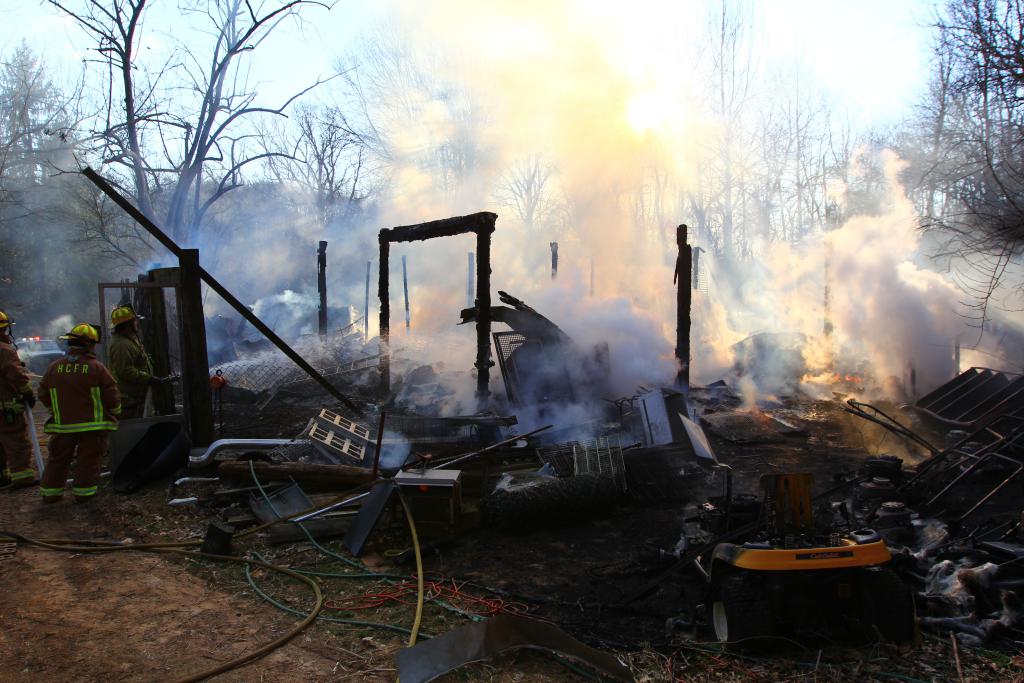 3/17/2019 Barn Fire 7700 Block Woodbine Rd