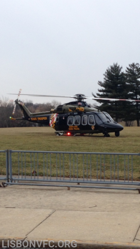 1/25/2015 Fatal MVC with Entrapment Rt 144 at Bahner Ct (Trooper 3 Landed at Lisbon ES)