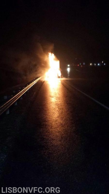 2/9/2015 Truck Fire I-70 East of Rt 27