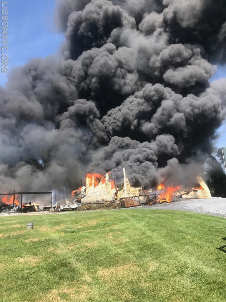 7/15/19 Barn Fire, 3000 Block Rt 97 in Glenwood