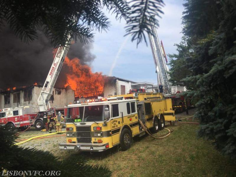 6/15/2017 Building Fire 1000 Block S Main St in Mt Airy