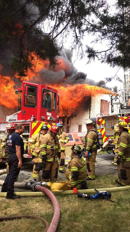 6/15/2017 Building Fire 1000 Block S Main St in Mt Airy