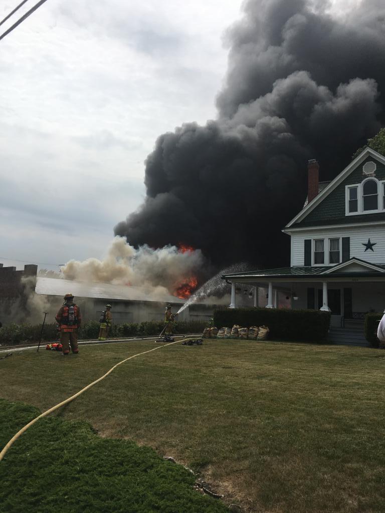 6/15/2017 Building Fire 1000 Block S Main St in Mt Airy