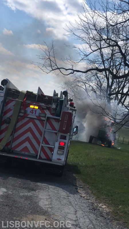 4/11/2018 Tractor Fire 1900 Block Gillis Falls Rd