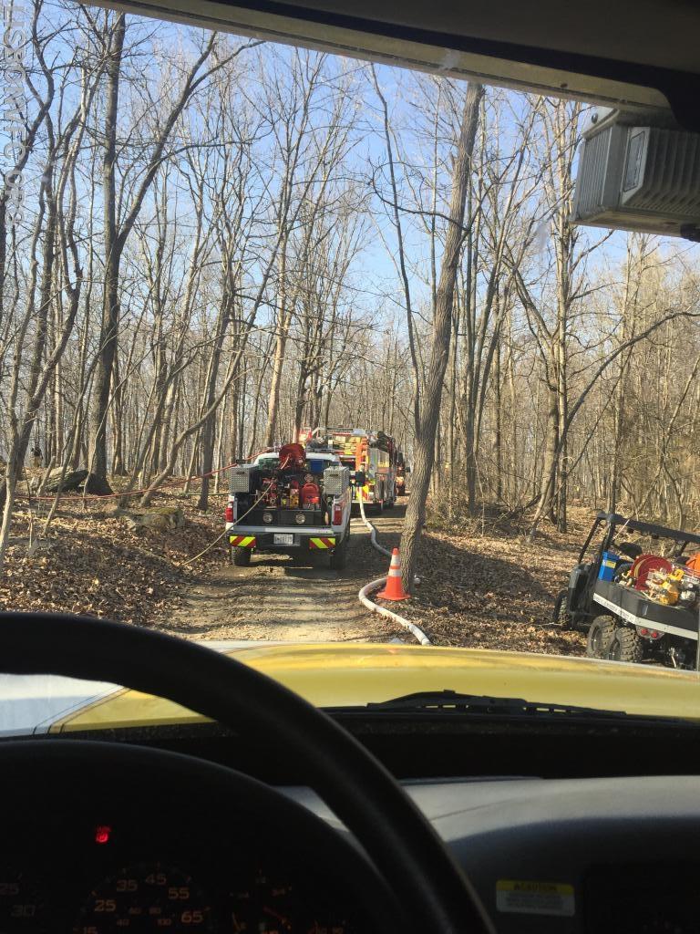 4/12/2018 Brush Fire off Henryton Rd on the Howard County Side